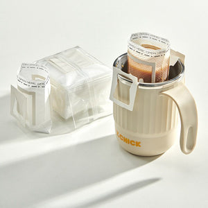 Handgebrühtes Kaffeepulver Filterpapier