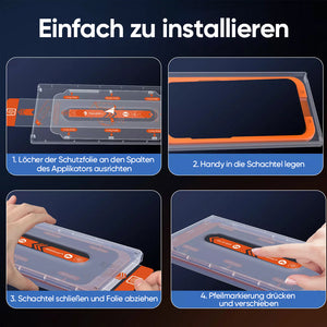 Automatisch ausrichtende Displayschutzbox für iPhone