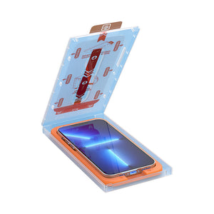 Automatisch ausrichtende Displayschutzbox für iPhone