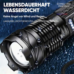 Ultrahelle Taschenlampe mit weißem Laser und großer Reichweite
