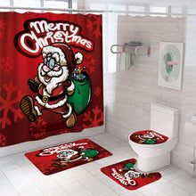 Laden Sie das Bild in den Galerie-Viewer, Weihnachtsmann bedruckter Duschvorhang
