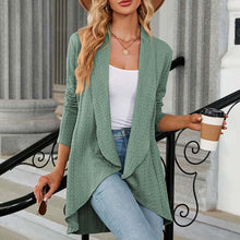 Laden Sie das Bild in den Galerie-Viewer, Langärmlige Strickjacke, Mantel
