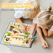 Laden Sie das Bild in den Galerie-Viewer, Hölzernes pädagogisches Labyrinthspielzeug für Kinder