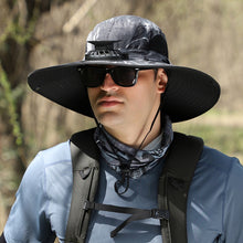 Laden Sie das Bild in den Galerie-Viewer, Solar- und USB-Ladeventilator Outdoor-Fischerhut