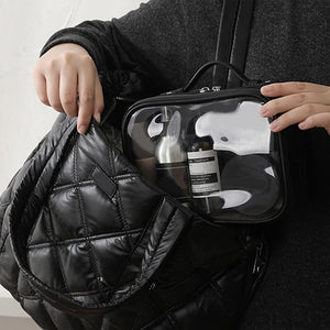Transparente wasserdichte Kosmetiktasche