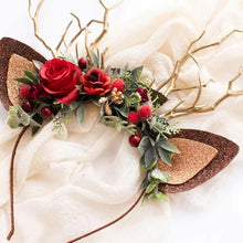 Laden Sie das Bild in den Galerie-Viewer, Weihnachts-Hirsch-Stirnband