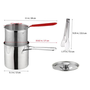 Multifunktionale Fritteuse aus Edelstahl 304