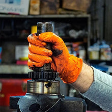 Laden Sie das Bild in den Galerie-Viewer, Orangefarbene Nitril-Handschuhe
