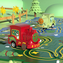 Laden Sie das Bild in den Galerie-Viewer, Puzzlespielzeug für Kinder mit Schienenfahrzeugen