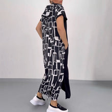 Laden Sie das Bild in den Galerie-Viewer, Trendiges Kapuzenkleid mit Reißverschluss