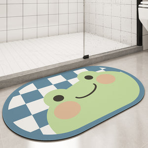 Ovale absorbierende Bodenmatte