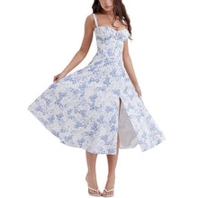 Laden Sie das Bild in den Galerie-Viewer, Trägerkleid mit tiefem Rückenausschnitt