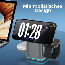 Laden Sie das Bild in den Galerie-Viewer, 3-in-1 Drahtloses Schnellladegerät