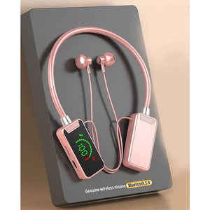 Bluetooth-Headset mit Nackenbügel und Digitalanzeige