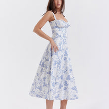 Laden Sie das Bild in den Galerie-Viewer, Trägerkleid mit tiefem Rückenausschnitt