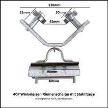 Laden Sie das Bild in den Galerie-Viewer, Winkeleisenbahn Aufhängerolle
