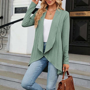 Langärmlige Strickjacke, Mantel