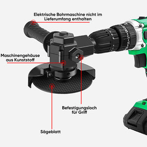 Elektrischer Bohrer mit variablem Winkelschleifer-Konverter