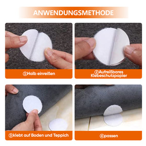 Runder Klettverschluss mit Kleberückseite