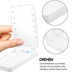 LED-Aufbewahrungs-Schminkspiegel