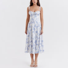 Laden Sie das Bild in den Galerie-Viewer, Trägerkleid mit tiefem Rückenausschnitt