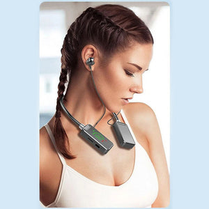 Bluetooth-Headset mit Nackenbügel und Digitalanzeige
