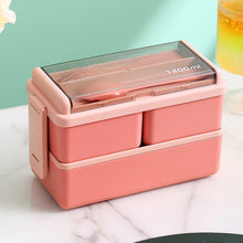 Laden Sie das Bild in den Galerie-Viewer, Tragbare doppellagige Lunchbox
