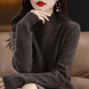 Damen-Pullover mit Stehkragen