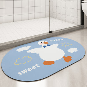 Ovale absorbierende Bodenmatte