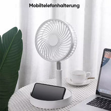 Laden Sie das Bild in den Galerie-Viewer, Tragbarer wiederaufladbarer faltbarer Teleskop-Bodenventilator