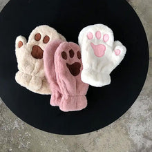 Laden Sie das Bild in den Galerie-Viewer, Verdickte Plüsch-Katzenkrallen-Handschuhe