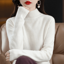 Laden Sie das Bild in den Galerie-Viewer, Damen-Pullover mit Stehkragen