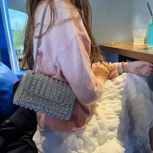 Diamantene Abendtasche