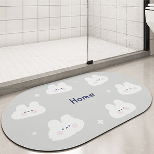 Ovale absorbierende Bodenmatte