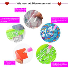 Laden Sie das Bild in den Galerie-Viewer, Untersetzer mit Diamantbemalung (Mandala)
