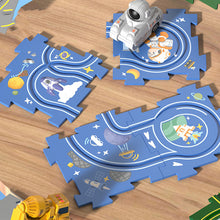 Laden Sie das Bild in den Galerie-Viewer, Puzzlespielzeug für Kinder mit Schienenfahrzeugen