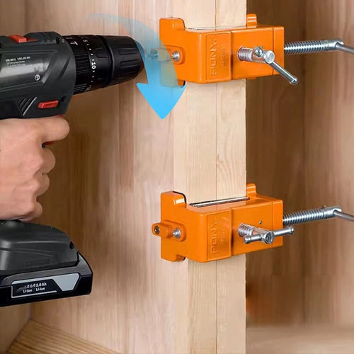 Halteclip für Bohrarbeiten in Holz