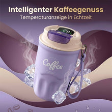 Laden Sie das Bild in den Galerie-Viewer, Edelstahl-Isolier-Reisetasse für Kaffee