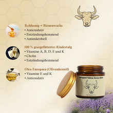 Laden Sie das Bild in den Galerie-Viewer, Aufgeschlagener Talg-Honig-Balsam
