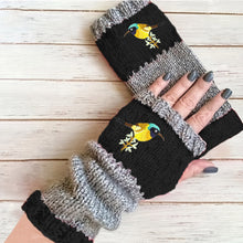 Laden Sie das Bild in den Galerie-Viewer, Bestickte Warme Patchwork-Handschuhe