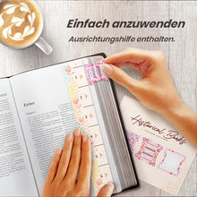 Laden Sie das Bild in den Galerie-Viewer, Florale Bibelregister 66 zum Abziehen und Aufkleben