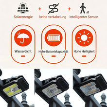 Laden Sie das Bild in den Galerie-Viewer, USB- &amp; Solarbetriebene Clip-Leuchte mit Bewegungssensor