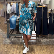Laden Sie das Bild in den Galerie-Viewer, Buntes lässiges Alltagskleid für Frauen