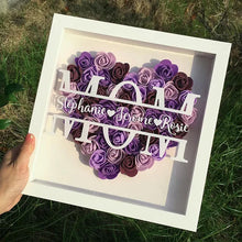 Laden Sie das Bild in den Galerie-Viewer, Muttertagsgeschenk Farbverlauf Blumenrahmen