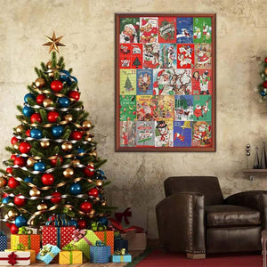 Weihnachten 24 Tage Countdown Kalender Puzzle