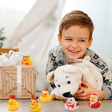Laden Sie das Bild in den Galerie-Viewer, 24 Stück Countdown-Adventskalender mit Weihnachts-Gummienten