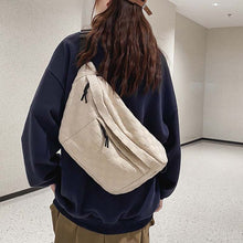 Laden Sie das Bild in den Galerie-Viewer, Damen Sommer Modische Gürteltasche mit Karomuster und Reißverschluss