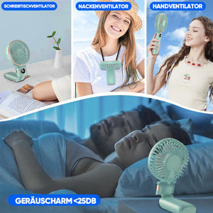 Tragbarer Ventilator mit Digitalanzeige