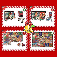 Laden Sie das Bild in den Galerie-Viewer, Weihnachten 24 Tage Countdown Kalender Puzzle