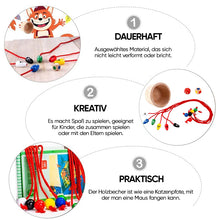 Laden Sie das Bild in den Galerie-Viewer, Kinder Katz &amp; Maus Tabletop Spiel Set